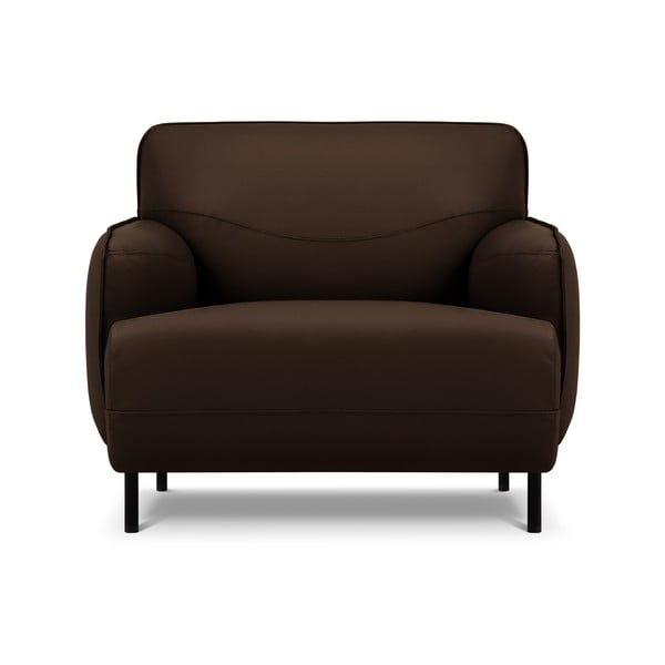 Smeđa kožna fotelja Windsor & Co Sofas Neso