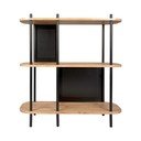 Crna čelična polica Leitmotiv Sole, 80 x 83,5 cm