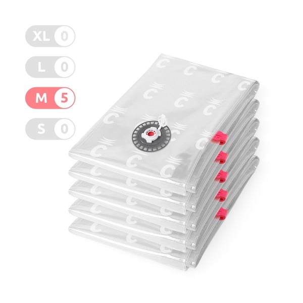 Vakuum vrećice za odjeću u setu 5 kom Vacuum M – Compactor-image-1