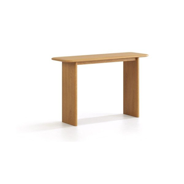 Pomoćni stol od punog hrasta u prirodnoj boji 40x120 cm Charlotte – Micadoni 