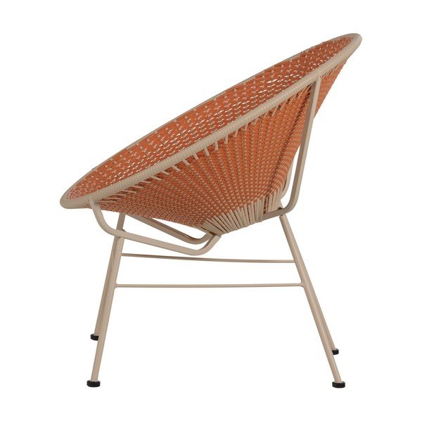Narančasta od umjetnog ratana vrtna fotelja Kazoun – WOOOD-image-3