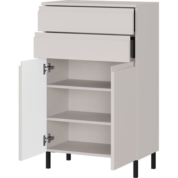 Krem visok kupaonski ormarić 60x97 cm Salinas – Germania-image-3