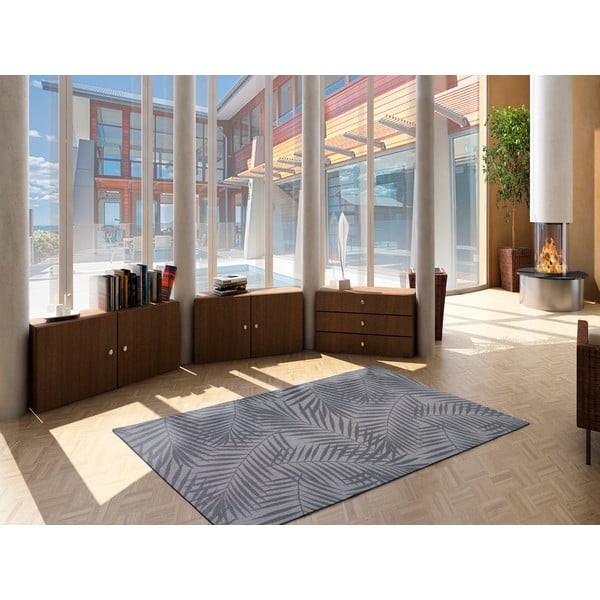 Sivi vanjski tepih Universal Palm, 160 x 230 cm-image-1