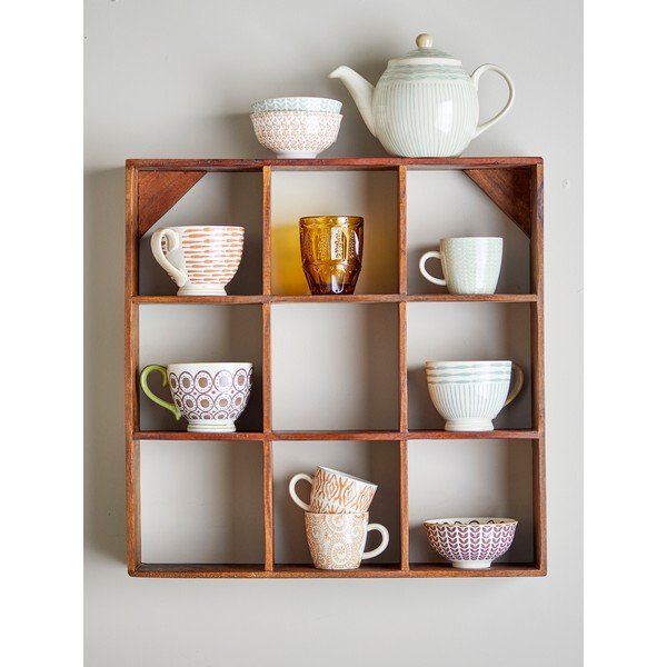 Polica s više razina od recikliranog drva u prirodnoj boji 53 cm Tilo – Bloomingville-image-1