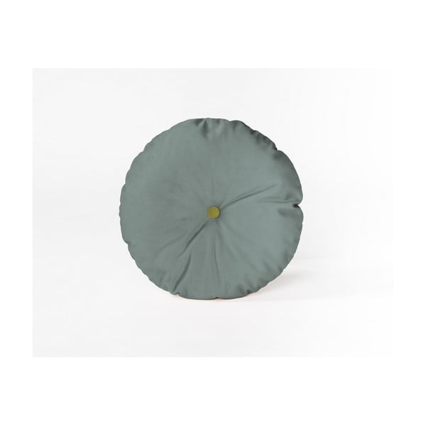 Okrugli ukrasni jastuk s baršunastom navlakom Velvet Atelier Turquoise, ⌀ 45 cm