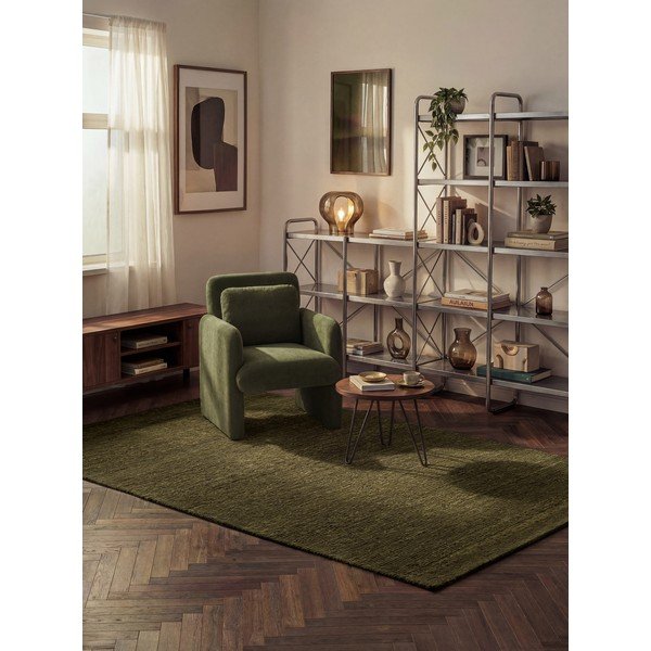 Tamno zeleni ručno rađen vunen tepih 200x290 cm Bexley Woolwich – Ted Baker-image-1