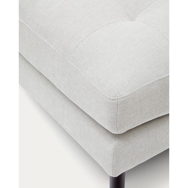 Tabure sivo-bež od šenila Debra – Kave Home-image-1