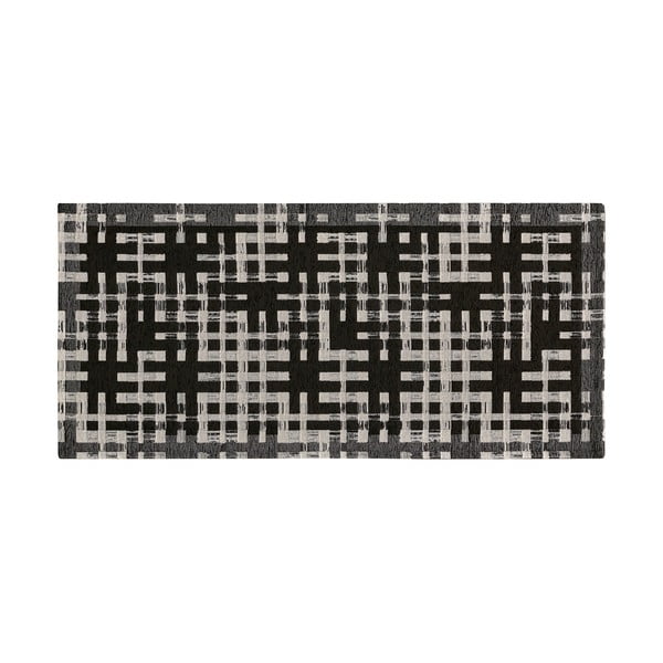 Crna periva staza 55x115 cm Dama Nero – Floorita