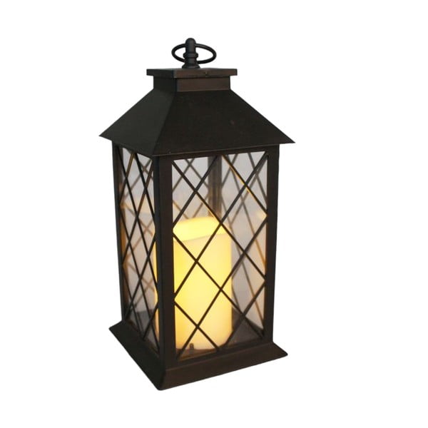 Crna LED lanterna (visina 30,5 cm) – Dakls