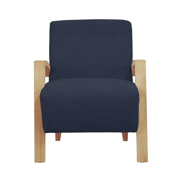 Tamnoplava fotelja Windsor &amp; Co Sofas Luna-image-1
