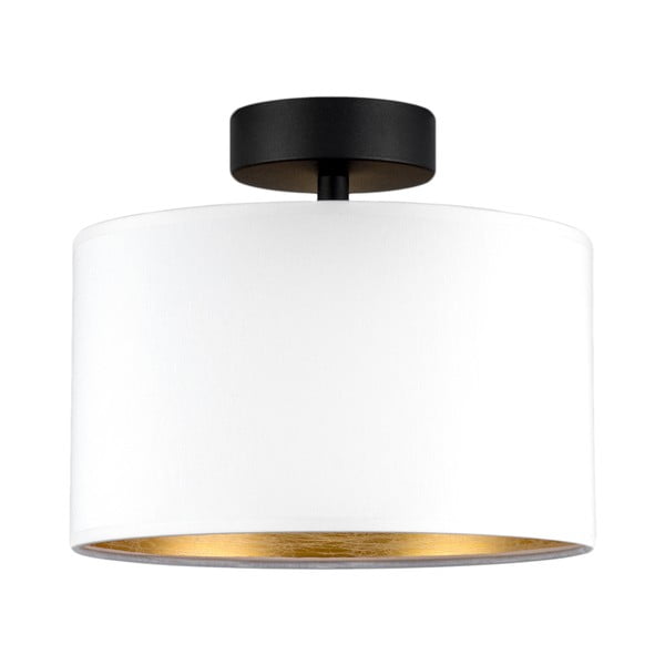 Bijela stropna svjetiljka sa zlatnim detaljima Sotto Luce Tres S, ⌀ 25 cm