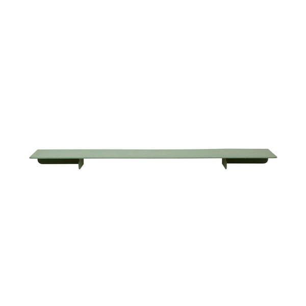 Zelena metalna zidna polica Hübsch Fold