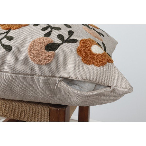 Laneni ukrasni jastuk 43x43 cm Fulya – Mioli Decor-image-4