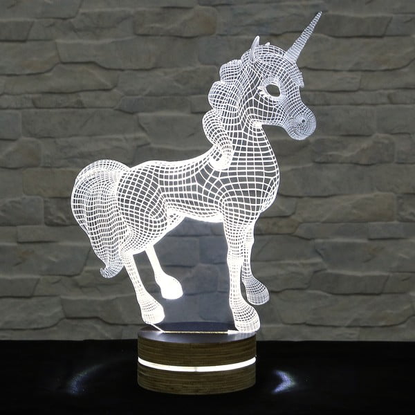 3D Unicorn stolna lampa