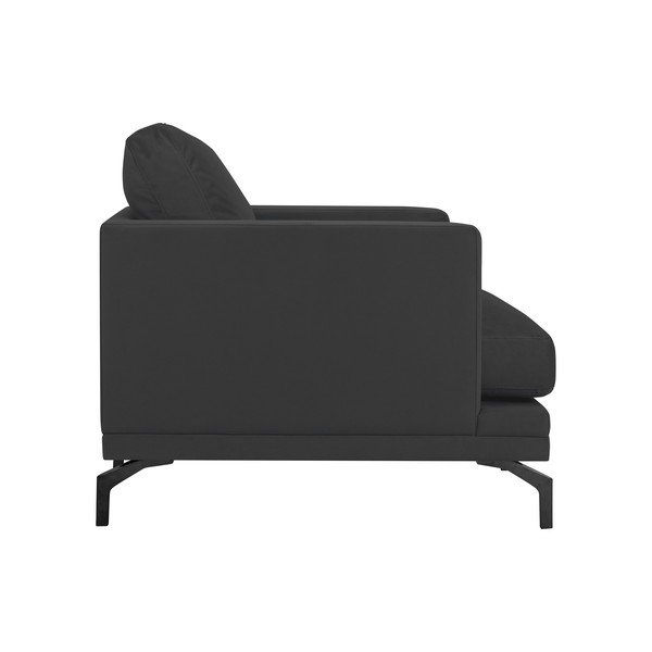 Tamno siva fotelja s bazom u crnoj boji Windsor &amp; Co Sofas Jupiter-image-2