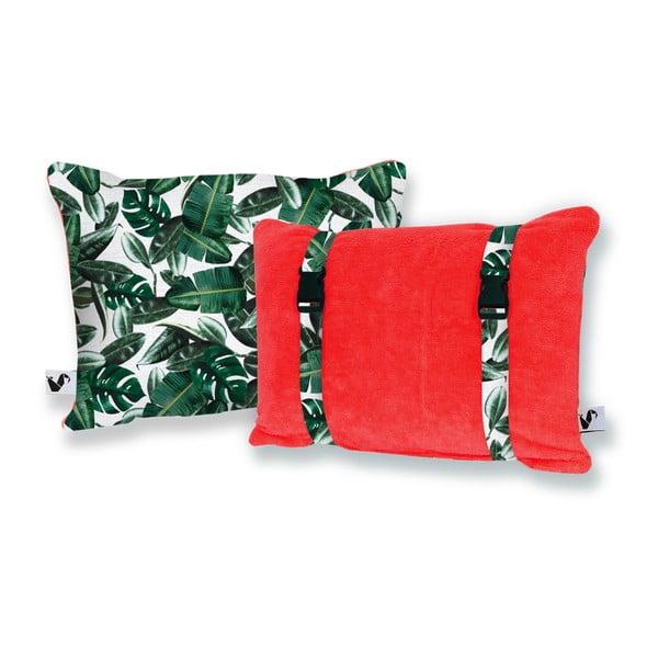 Dvostrani ručno rađeni jastuk za plažu Origama Tomato Leaf, 20 x 30 cm