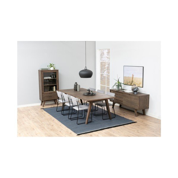 Smeđa vitrina 72x145x36 cm – Actona-image-4