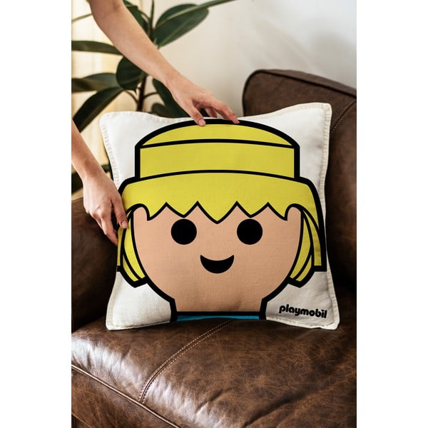 Dječji jastuk od mješavine lana – Playmobil-image-1