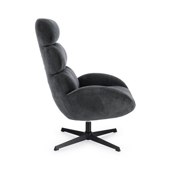 Crna okretna fotelja Violante – Bizzotto-image-3