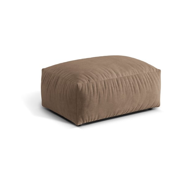 Svjetlo smeđi baršunast modularni tabure Martina – Micadoni -image-1