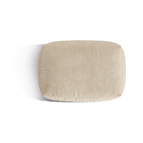 Bež baršunast modularni tabure Martina – Micadoni -image-2