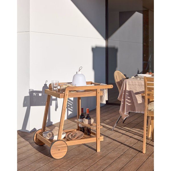 Kolica za posluživanje od masivnog bagrema 55x73 cm Felisa – Kave Home-image-1