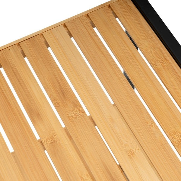 Crni/u prirodnoj boji od bambusa regal 30x70 cm – Casa Selección-image-2