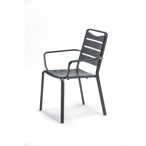 Antracitno sive metalne vrtne stolice u setu 4 kom Spring – Ezeis