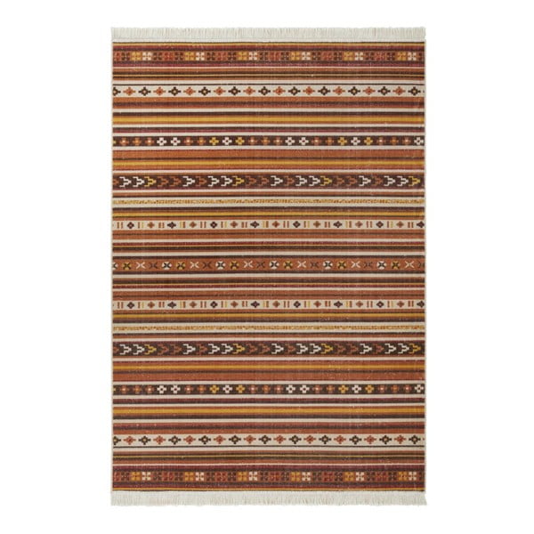 Červený koberec s podílem recyklované bavlny Nouristan, 120 x 170 cm