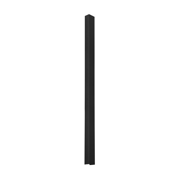 Crna metalna zidna lampa FREYA – Thoro
