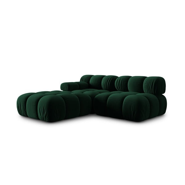 Zelena baršunasta sofa 282 cm Bellis – Micadoni Home-image-4