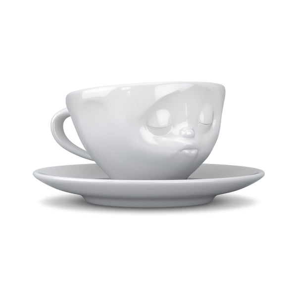 Bijela porculanska šalica za kavu 58products Kisses, 200 ml-image-1