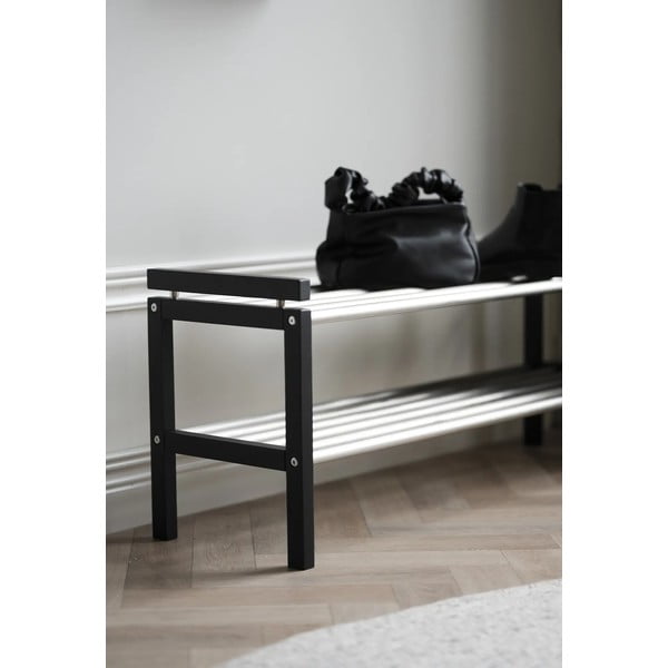 Ormarić za cipele od punog hrasta u prirodnoj boji Confetti – Rowico-image-3