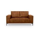 Konjak smeđa sofa od imitacije kože 164 cm Copenhagen – Scandic