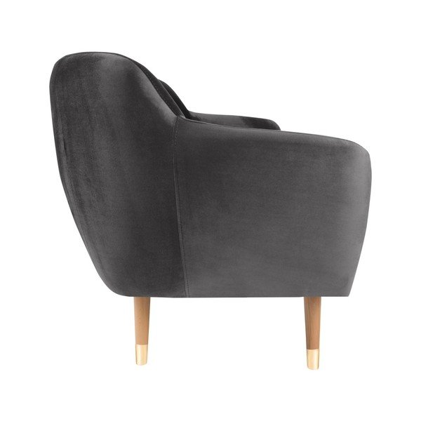 Sofa od sivog baršuna Mazzini Sofas Benito, 188 cm-image-3