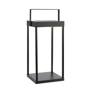 Crna LED lanterna sa solarnim panel/s USB za eksterijer (visina 42 cm) Pure – Markslöjd