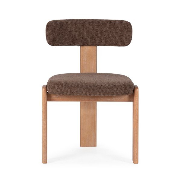 Smeđe podstavljene blagovaonske stolice u setu 2 kom Nadia – MOME