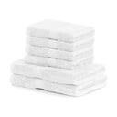Set od 2 bijela velika ručnika i 4 mala ručnika AmeliaHome Bamby White