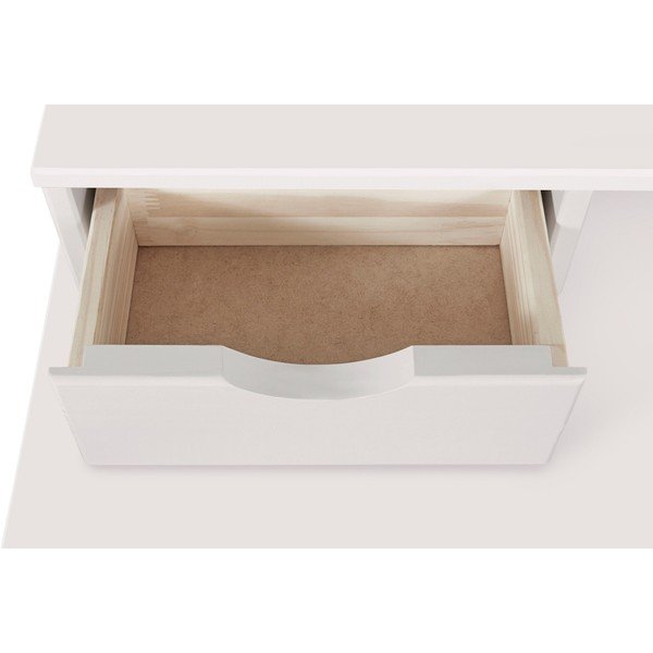 Bijeli radni stol od borovine s policom Støraa Gava-image-4