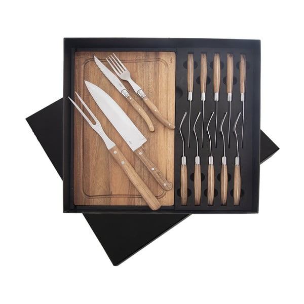 Pribor 15 kom od nehrđajućeg čelika u srebrnoj boji/u prirodnoj boji – Orion