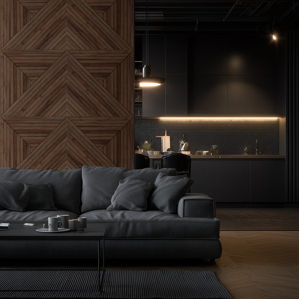 Tekstilni akustični paneli 2 kom 60x60 cm Medium Timber II – Styler-image-2