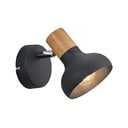Mat crna zidna lampa ø 10 cm Latika – Reality
