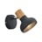 Mat crna zidna lampa ø 10 cm Latika – Trio