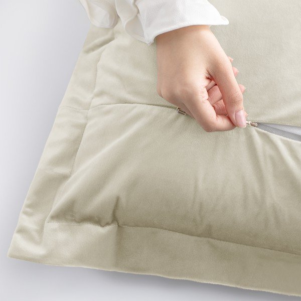 Set od 2 krem ​​jastučnice AmeliaHome Side, 45 x 45 cm-image-1