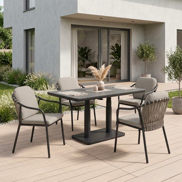 Svjetlo smeđa metalna vrtna stolica Edvige – Bizzotto-image-1