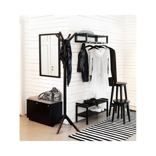 Crni ormarić za cipele s klupom Confetti – Rowico-image-3