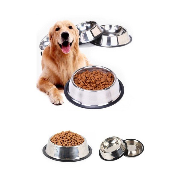 Metalne zdjelice za životinje u setu od 2 kom ø 22 cm - Lydia&Co-image-1