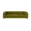 Zelena baršunasti sofa 243 cm Chelsea – Ropez