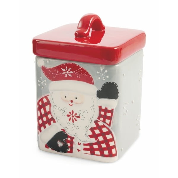 Božićna kutija s poklopcem Villa d&#39;Este Jingle Barattolo Babbo Natale