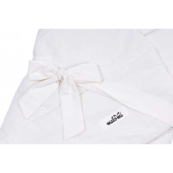 Bijela pamučna deka za bebe 75x75 cm - Malomi Kids-image-1
